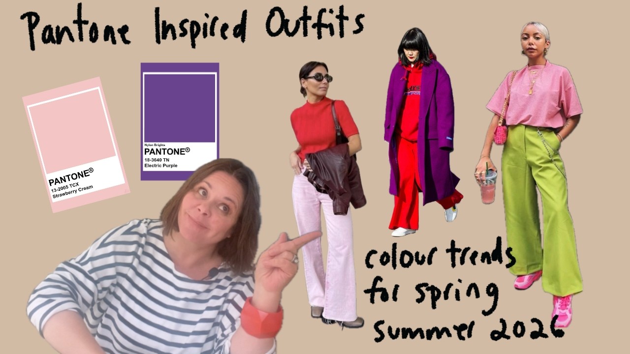 Pantone Inspired Outfits Colour Trends for Spring Summer 2026 - YouTube