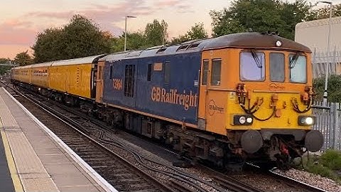 Class 73 | 73964 Jeanette + 73962 Dick Mabbutt | Network Rail Test Train | GBRf | Woking | 29/09/22