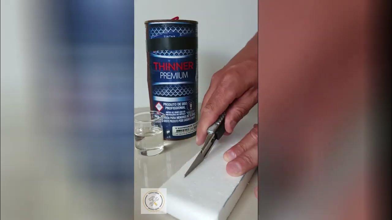 Homemade waterproofing thinner and styrofoam. YouTube