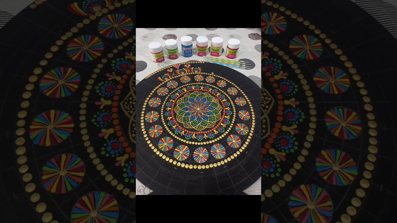 My first dot mandala's edit (by 