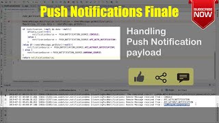 Android Notifications  - Part 14, Handling Push notification payload | Finale Profile