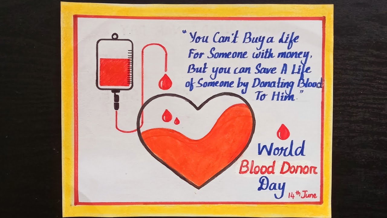 POSTER COMPETITION WORLD BLOOD DONOR DAY - SRM Ramapuram | SRMIST Ramapuram