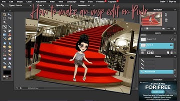 How to make an msp edit on Pixlr