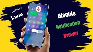 How To Disable on Lock Screen For Notification Drawer | Finally Fix Notification Bar