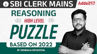 SBI Clerk Mains 2023-24 | Puzzle Previous Year Questions Day 2 | Reasoning By Shubham Srivastava