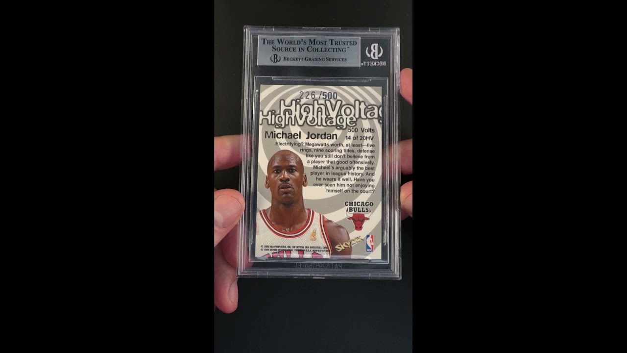 1997 Hoops High Voltage 500 Michael Jordan /500 #14 BGS 8.5 NM-MT+ 