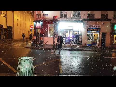 Snowing in paris, 2017