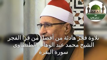 قرآن الفجر من سورة البقرة للشيخ محمد عبد الوهاب الطنطاوي