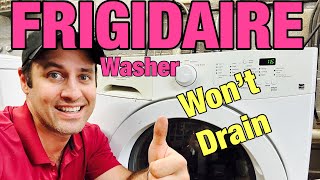 Why This Frigidaire Affinity Front Load Washer Won’t Drain or Spin | Quick Filter Cup Clean Out