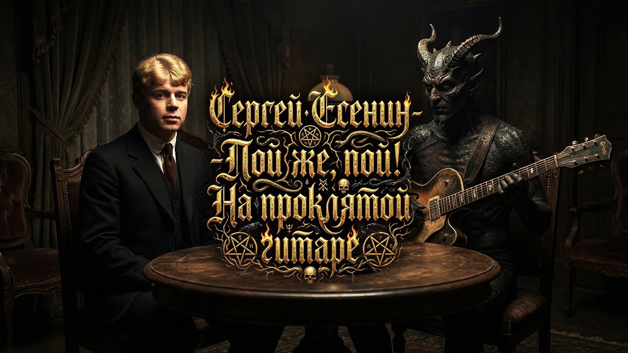 Сергей Есенин «Пой же, пой. На проклятой гитаре» (Мрачная рок-баллада | AI video) by Fluxlisimo