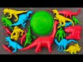 Colorful Dinosaurs : Brontosaurus, T-Rex, Titan, Kingkong, Velociraptor, Spinosaurus, Crocodile, Hiu