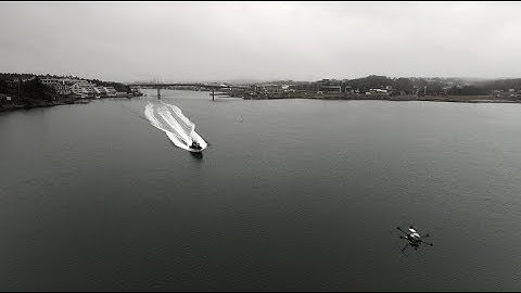 Everdrone test flight in harsh weather conditions