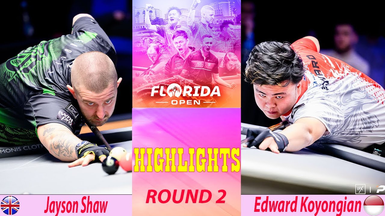 HIGHLIGHTS | Jayson Shaw vs Edward Koyongian | Florida Open Pool Championship HIGHLIGHTS | Jayson Shaw vs Edward Koyongian | Florida Open Pool Championship