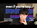 how to ACTUALLY stick to a schedule (even if you're lazy)