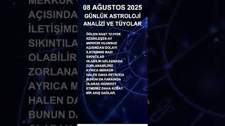08 Ağustos Gökyüzü