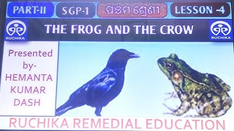 Class 5, English, part ii, lesson 4, The frog and the crow
