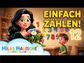 Zählen lernen bis 12 🌼 | Kinderlied mit Mila