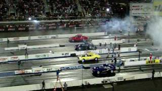 4 wide drag racing for Pinks All Out at Zmax Dragway VI