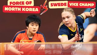 Kim Kum Yong vs Christina Kallberg ITTF World Championships Doha 2025 Review by Table Tennis Global