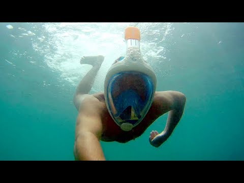 4K Máscara de buceo snorkel Easybreath decathlon 2 AÑOS DESPUES