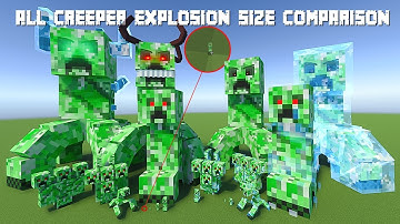 EVERY CREEPER EXPLOSION IN MINECRAFT | 🤯CREEPERZILLA TITAN