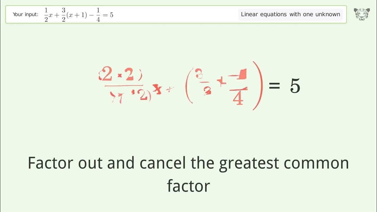 Linear Equation With One Unknown Solve 1 2x 3 2 x 1 1 4 5 Step by linear-equation-with-one-unknown-solve-1-2x-3-2-x-1-1-4-5-step-by