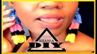 How to make tassel earrings with layers easy way