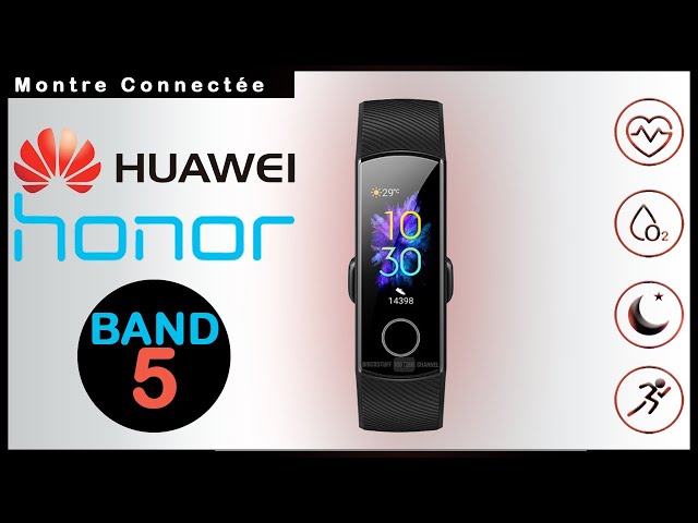 ⌚️ Montre Bracelet Connectée HUAWEI Honor Band 5 noire météore