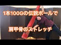 100均にある伝説のポールで肩甲骨のストレッチ