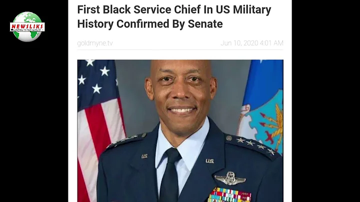 Behold: The First Black Service Chief In US; General Charles Brown Jr