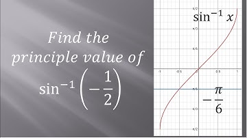 Find the principle value of sin^(-1)(-1/2). Inverse trigonometry Exercise 2.1, question-1.