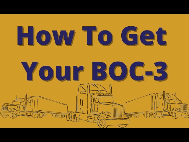 BOC-3 Filing Made Simple: A Step-by-Step Guide for Transportation