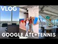 Vlog visiting google  tennis practice  skincare