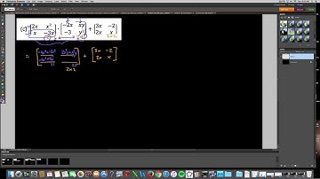 HA2, Matrices, 1.10, Simplifying matrix expressions, all operations, with variables