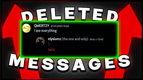View Deleted + Edited Messages On Discord! (Tutorial)