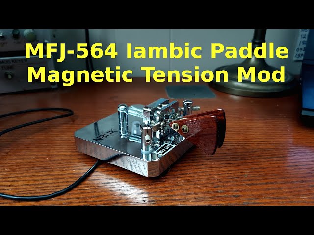 MFJ-564 Iambic Paddle Magnetic Tension Mod - YouTube