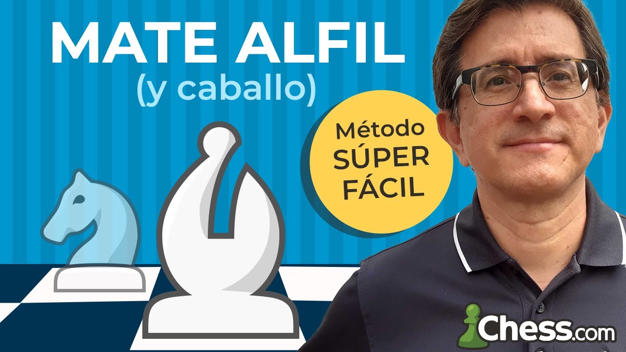 MATE ALFIL (y caballo) en ajedrez | Método SÚPER FÁCIL