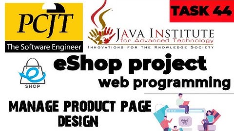 Web Project Task 44| java institute |  1st Year | e shop @javainstituteforadvancedte1415