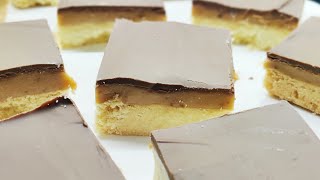 Easy Millionaires Shortbread  Recipe | Caramel Squares |  Step by Step Baking