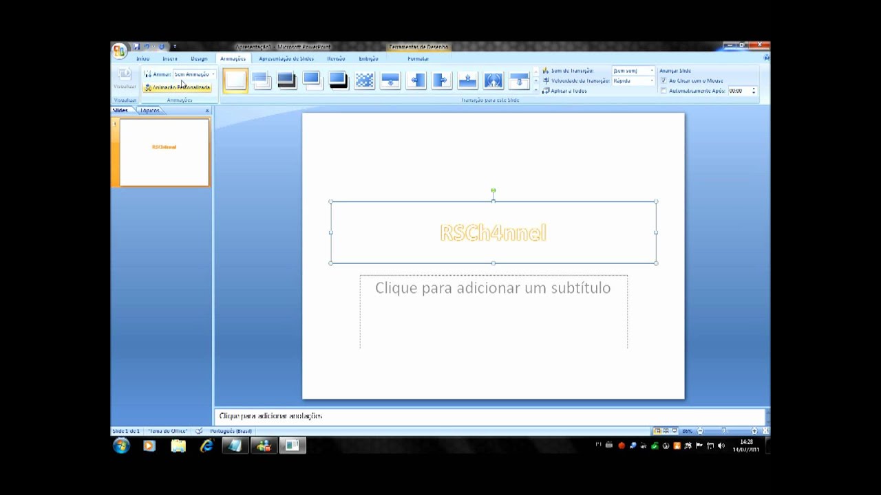 Como fazer power point