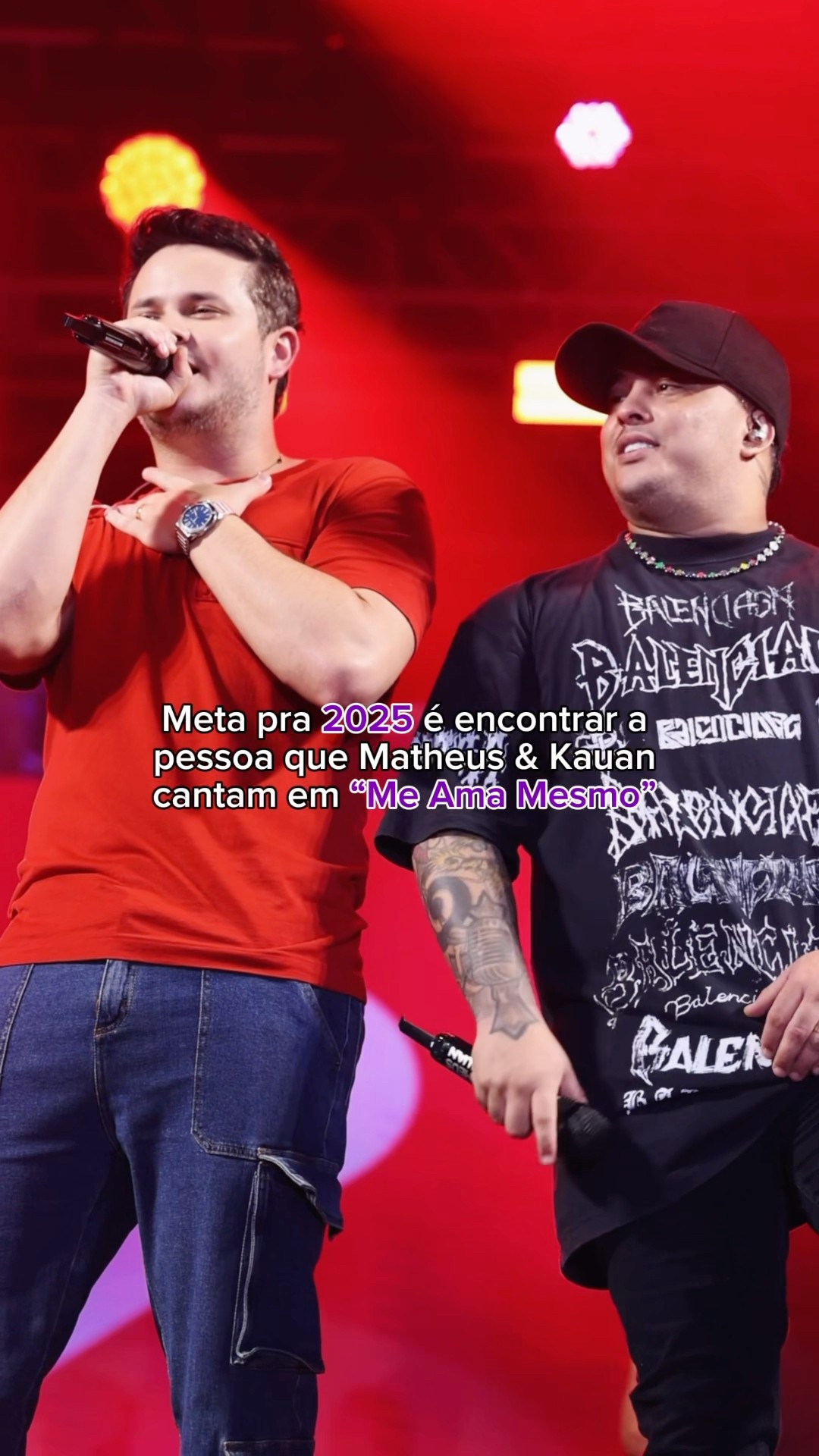 Que 2025 faça você curtir “Me Ama Mesmo” no show do MeK de casal!