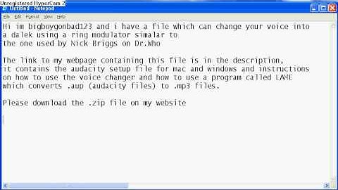 How to Change Your Voice Into a Daleks