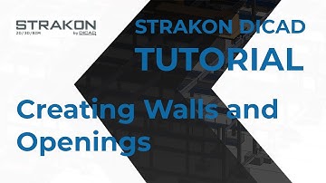 STRAKON DICAD Tutorial -  Creating Walls and Openings