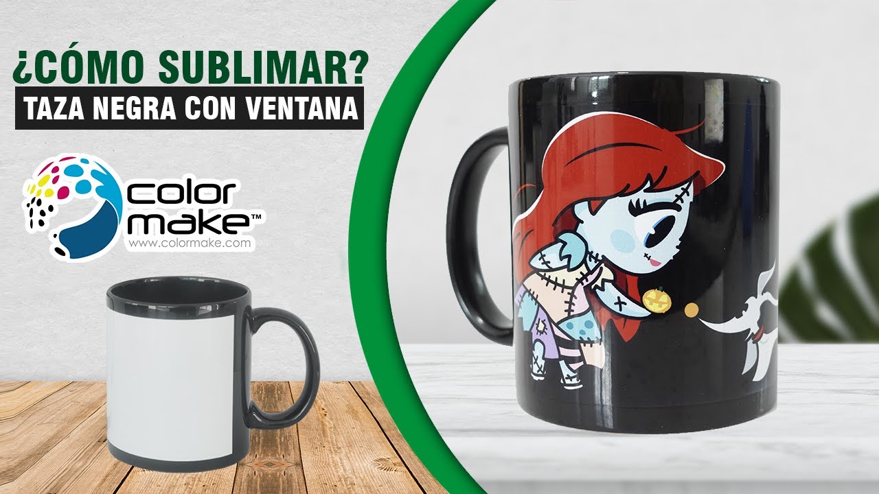 ¿cÓmo Sublimar Una Taza Negra Con Ventana SÚper Facil Youtube