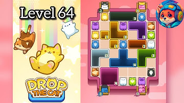 Drop the cat Level 64 – Puzzle Game Walkthrough & Solutions | Mobile Gameplay 