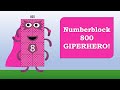 Fanmade Numberblock 800 - GIPERHERO comes to rescue.