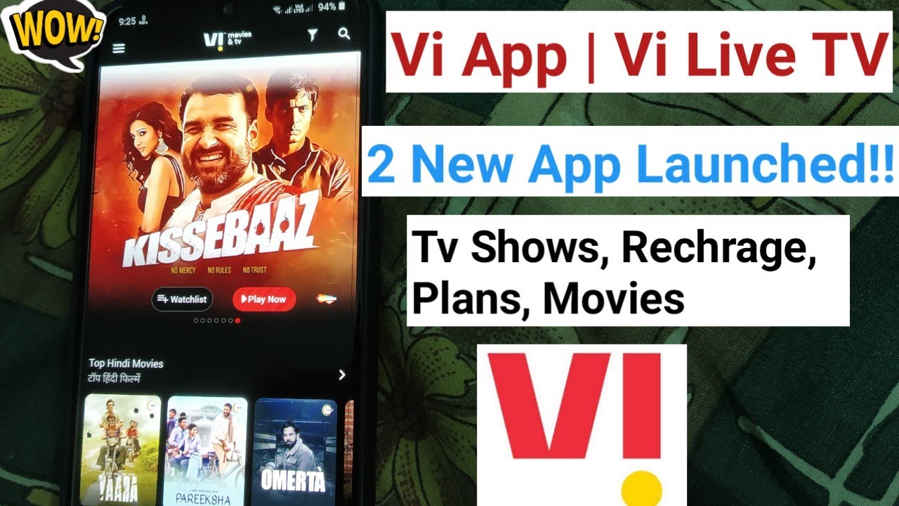 Vi App Vi Live Tv App Launched Vi Recharge App Vi Movies Shows For Vi Users Vi Offers Vi Plans Youtube