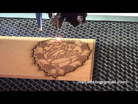 60w laser engraves and cuts wood, China laser cutting and engraving machine,