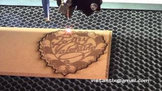 60w laser engraves and cuts wood, China laser cutting and engraving machine,