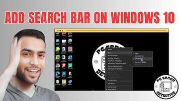 Zoekbalk toevoegen aan Windows 10